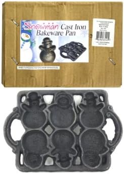 OTC Snowman Cast Iron Christmas Muffin PAN Mold Bakeware