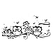 Produktbild Home Dekoration FORH Cute Cartoon Eule Schmetterling Wandaufkleber Fashion Kunst DIY Home Dekor Wandtattoo Hochwertig Wohnzimmer Abziehbild Dekoartikel Aufkleber Floor Wall Wandsticker (Schwarz)