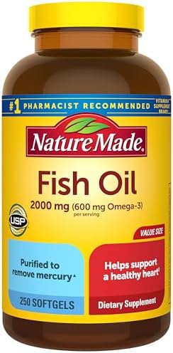Nature Made Fish Oil Omega 3 Supplements, 2000mg Per Serving Soft...
