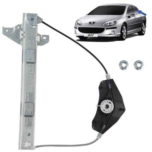 STARKIT PERFORMANCE Elevalunas compatible para Peugeot 407 (2004-2011) mecanismo elevalunas trasero izquierdo (trasero conductor) 922385