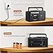 Gelielim Cassette Tape Player Bluetooth Boombox, Cassette Player AM/FM/SW Radio Stereo, Tape Player/Recorder with 8W Speaker and Earphone Jack, USB/TF Card Player, AC Powered or Battery Operated