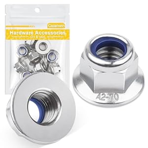 Caianwin M10 Flanschmuttern DIN 6926, 10 Stück