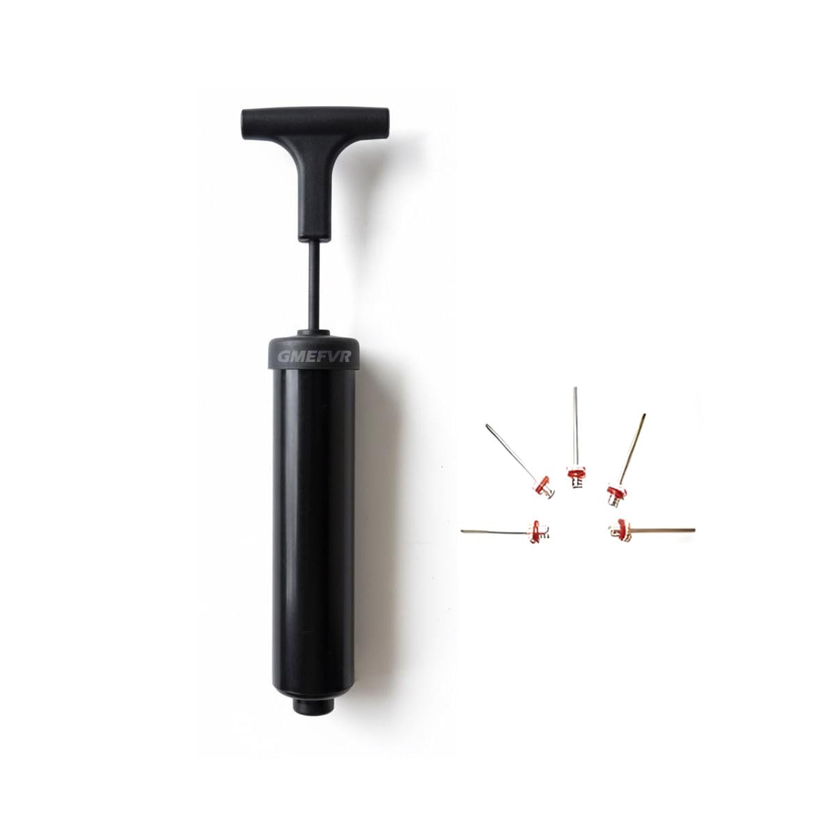 Gmefvr Sports Football, Volleyball, Basketball, Rugby, Balloon Stainless Steel Pin Air Pump with 5 Nozzle (Multicolour)