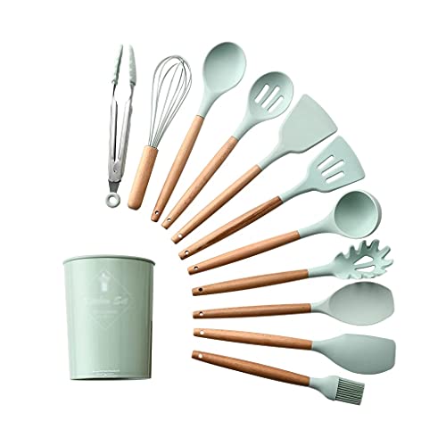 Spatule et cuillère en silicone antiadhésive et résistante à la chaleur extrême