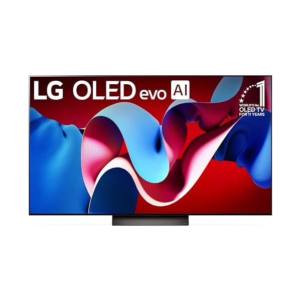 LG 65-Inch Class OLED evo C4 Series Smart TV 4K Processor Flat Screen with Magic Remote AI-Powered with Alexa Built-in (OLED65C4PUA, 2024)