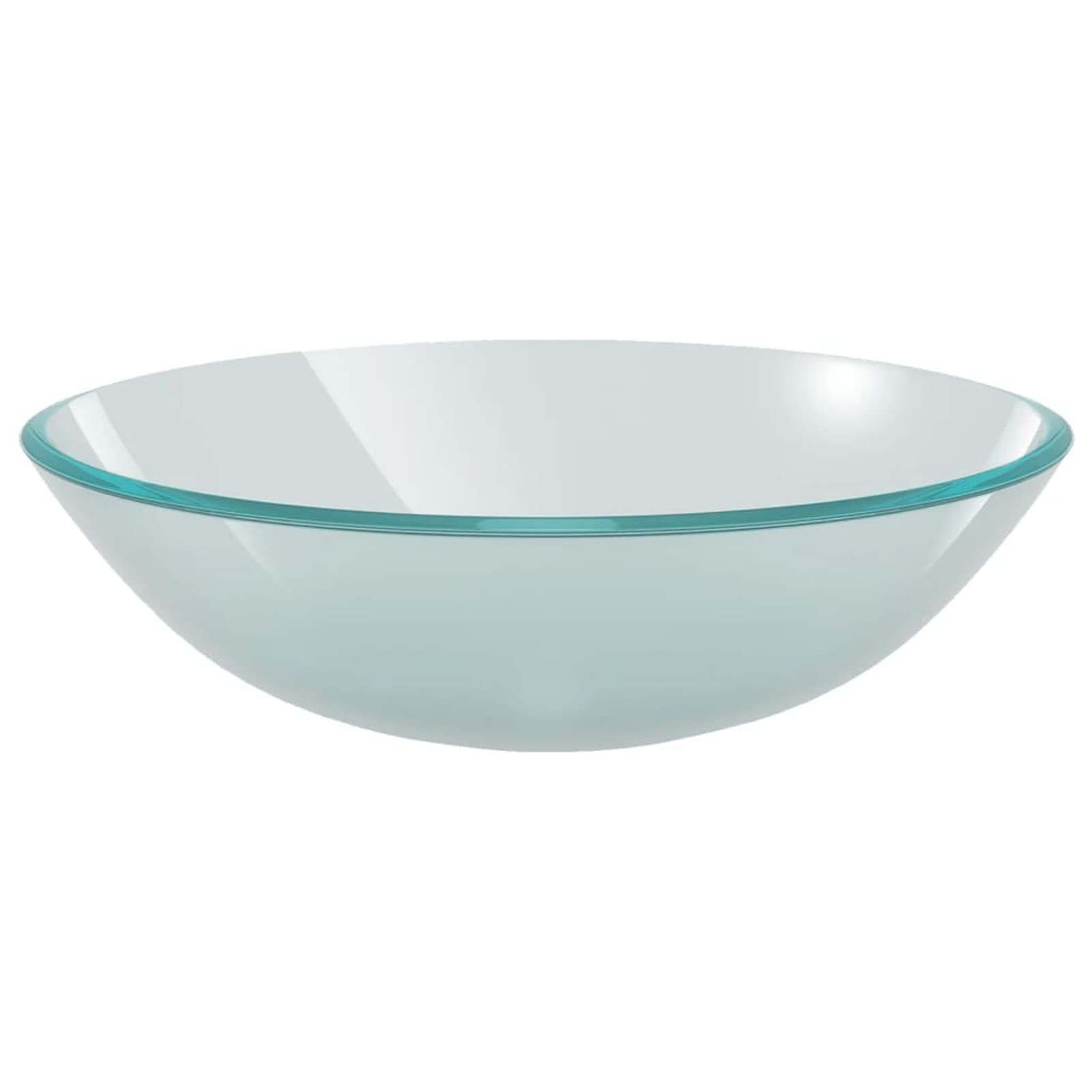 Lavabo con Grifo y tapón pulsador Cristal Templado Esmerilado Lavado De Bano