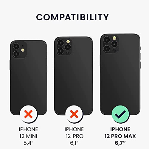 Image of VONZEE Microfiber Logo Cut Compatible for iPhone 12 Pro Max Case Liquid Silicone Cases Non-Slip Full Body 4 Layer Protectives Shockproof Back with High Raised Camera Lips Purple