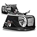 Ford F150 11th Gen Black Housing Clear Corner Headlight