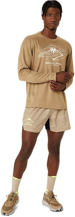 ASICS Men's Fujitrail Logo Long Sleeve TOP Running Apparel