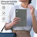 Etui kompatybilne z Xiaomi Pad Mini 22.4 cm wydane w 2025 roku, smukłe, lekkie, smukłe, hybrydowe etui ochronne, odporne na wstrząsy, twarda podstawka, wielokątna podpórka, tylna obudowa (szara)
