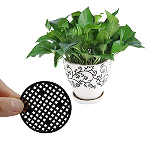 Pot Hole Mesh Pad - Round Plant Drainage Screens Gasket | Drainage Netting for Bonsai Pots Planter P