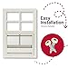 Shed Windows 12x18 (1-Pack) | Sliding Windows with Tempered Glass & Screens | Flush Mount, Black Aluminum Frames for Sheds, Chicken Coops & Playhouses