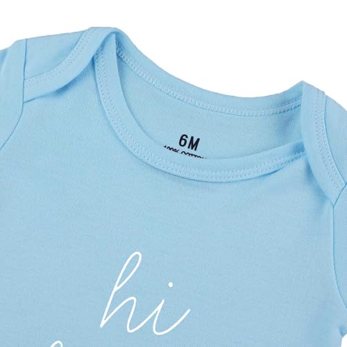 Image of Hi Daddy Bodysuit for Baby Hello Daddy Pregnancy Announcement for Husband I Love Daddys Baby Romper