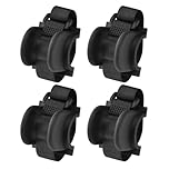 MiOYOOW Marine Rod Supports, 4PCS TPE Boat Rod Racks Flat /Curved Base Railing Pole Mounts, Hook & Loop Mounting, for Pier Railing Boat Handrail Fishing