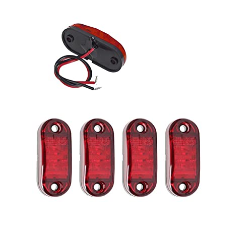 ShuoHui 4 x LED 12V to 24V Rot BEGRENZUNGSLEUCHTE POSITIONSLEUCHTE SEITENMARKIERUNGSLEUCHTE LKW E-Prüf E9… ShuoHui 4 x LED 12V to 24V Rot BEGRENZUNGSLEUCHTE POSITIONSLEUCHTE SEITENMARKIERUNGSLEUCHTE LKW E-Prüf E9…