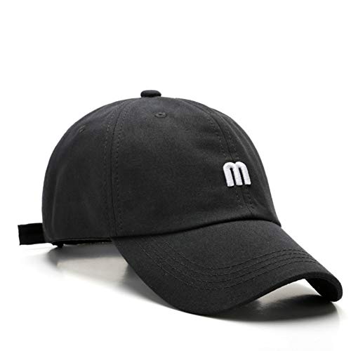 Preisvergleich Produktbild KUANGLANG Männer Frauen Sommer verstellbare Baseballkappe Lässig einfarbig Buchstabe M Mode Snapback Cap Papa Hüte Outdoor Sonnenblende Kappe