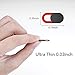 KIWI design Laptop Camera Cover Slide, 0.03 inch Ultra-Thin Webcam Cover Slide for Computer Tablet Phone MacBook Mini/Air Pro iPhone iMac Echo Show Spot iPad Video Camera Desktop (2 White+4 Black)