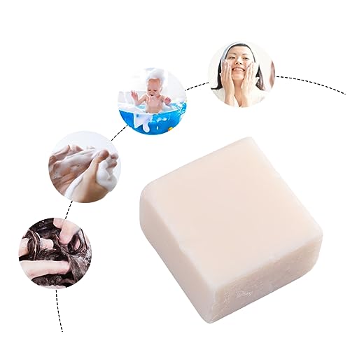 Vaguelly 1Pieza Jabón De Limpieza Facial Hecho Mano Con Leche De Hidratante y Refrescante Control De Aceite Cuidado De Natural