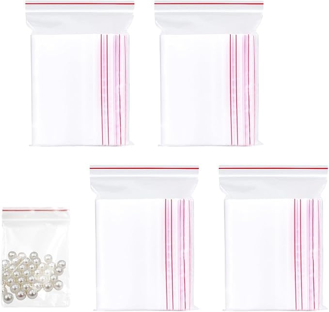 400 bolsas con cierre a presión, 6 x 9 cm, bolsas de plástico con cremallera, bolsas de plástico, bolsas de embalaje, bolsas de plástico con cierre para almacenamiento de cocina