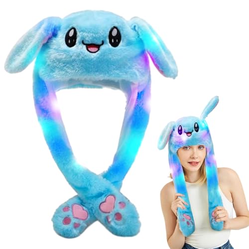 mizikuu Beweglicher Ohr-Kaninchen-Hut, Plüsch Hase Hut mit...