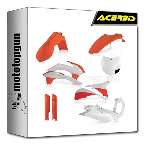 Kit cache carenage orange Acerbis 0016874.010.014 pour moto KTM SX 150 2013 2014 Mototopgun