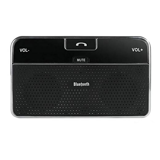 BW Bilkit Bluetooth Handsfree fordonshögtalare V4.0 Multipoint Sunvisor Auto Högtalare för iPhone SE 6 6s Plus 5 5S 5C 4S 4 iPad, Samsung Galaxy S6 / S6 Edage S7/S7 Edage, Google Nexus 7, Google LG Nexus 4, Google LG Optimus G Pro, Sony Xperia Z1 L39H Z L36h, Blackberry Z10smarta telefoner och smarta telefoner och Alla Bluetooth-aktiverade mobiltelefoner