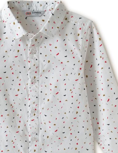 Image of Amazon Brand - Symbol Boys Regular Cotton All Over Printed Full Sleeve Shirt