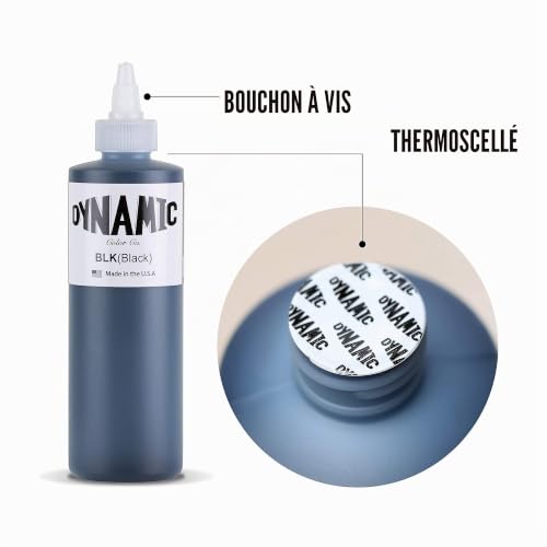 Famry Encre de tatouage noire - Flacon de 2,4E + 2 ml (8 oz) Pigment-based – vue 2