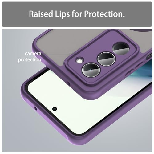 Image of Compatible with REDMI 15 (171mm) Case Cover,Compatible with MagSafe,Anti-Fall,Compatible with Xiaomi Redmi 15 (171mm) 25062RN2DY Cell Protective Phone Case Purple