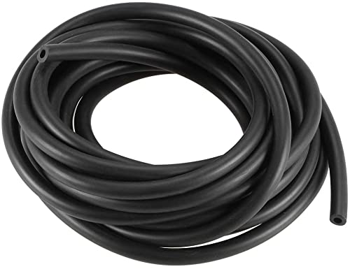 XYWHPGV Black Line Hose Tube, 3mm(1/8\") ID x 6mm(15/64\") OD 13.12Ft/4M NBR lubricating Oil Water Hose Engine Pipe Tubing(2de17 ab25a d9dbb ea397 6e23d 85a33