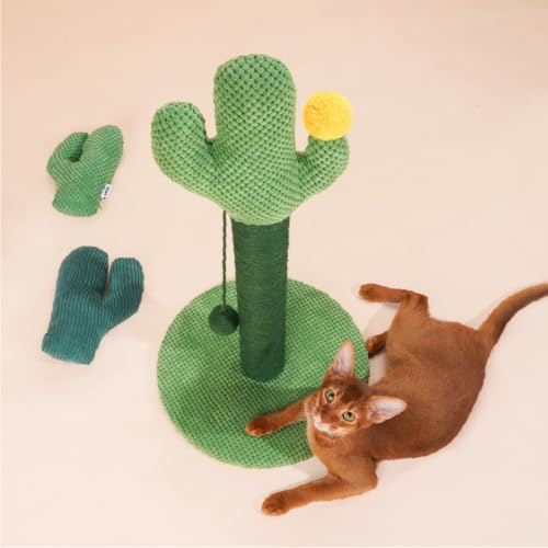 Rascador para gatos ZEZE cactus desierto 25 pulgadas miniatura 7