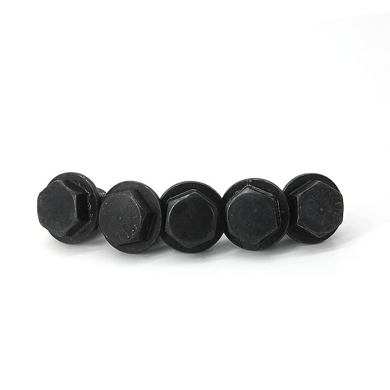 Rosca macho métrica Acero al carbono Tapa de extremo hexagonal negra Brida Hexágono exterior Tapón sólido Instalación de tubería hidráulica de aceite (Tamaño: M48x1.5)