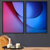 2 Piece Framed Canvas Wall Art Vibrant Surface Canvas Prints Home Artwork Decoration for Living Room,Bedroom - 16