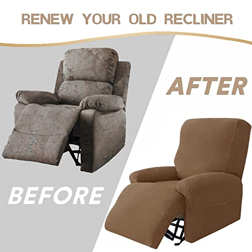 Funda sillón reclinable elástica protector de muebles lavable 4