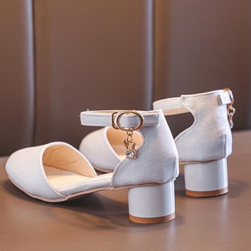 Girls Heels Dress Shoes Buckle Girl Mary Jane Sandals Wedding Party Princess Shoes for Toddler Little Kid3