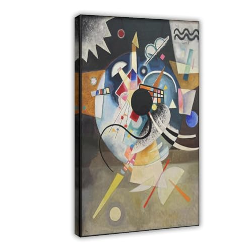 Toile Kandinsky Impression A pour salon moderne et cadre suspendu