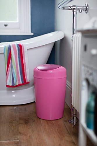 Tommee Tippee Simplee Sangenic - Contenedor de Pañales, Cubo para Desechar Pañales, Antibacteriano, Capacidad para 18 Pañales, Rosa - imagen 2