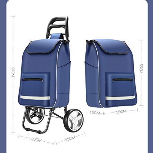 Carretilla plegable para compras y equipaje miniatura 5