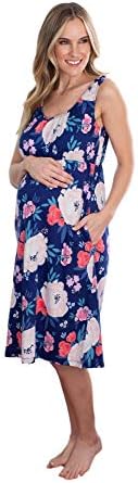 2 in 1 Baby Be Mine Maternity Nursing Nightgown Nightdress Hospital Bag Must Have, Pregnancy Breastfeeding