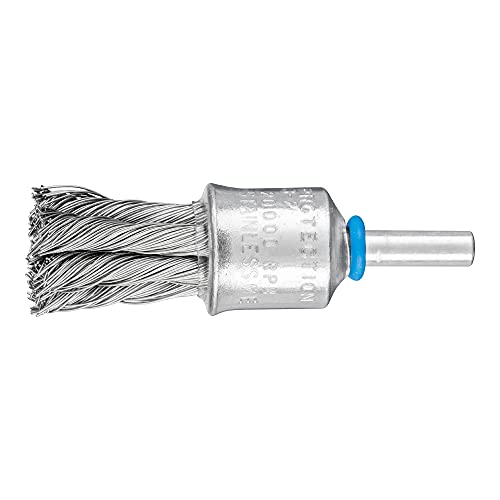 Image of PFERD Brush Brush Braided PBG | Diameter 19 mm Shaft Diameter 6 mm Stainless Steel Wire Diameter 0.35 | 43298010 - for Straight Sanders, Drills, Bending Shafts