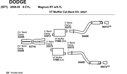 Image of Dynomax 53716 Exhaust X Pipe for Dodge Challenger