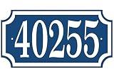 Address Plaque - Personalized Address Sign Displays Your House Number. Rectangle With Cut Out Corner