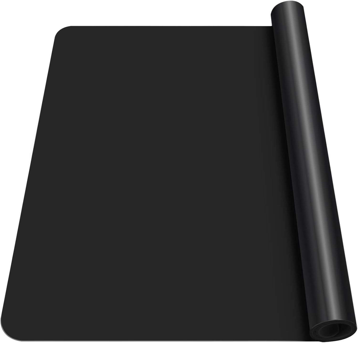 LEOBRO Large Silicone Mat for Crafts, Black Silicone Mat for Resin Molds, Play Dough Mat, Silicone Mat for UV Resin, Epoxy Resin, Clay Paint DIY Arts Crafts, 23.4″×15.6″, Medium Thickness 0.75MM