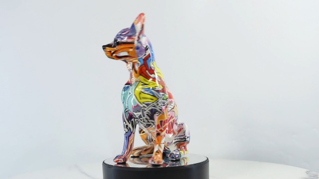 Estatua de Chihuahua Creativa para Decoración Hogar miniatura 7
