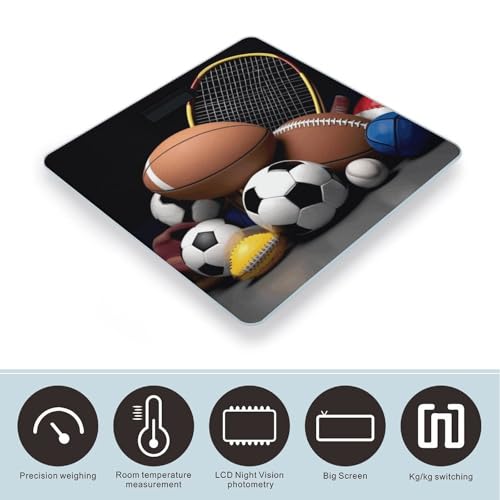 Báscula Digital de Baño con Pantalla LED y Capacidad 400lb miniatura 3