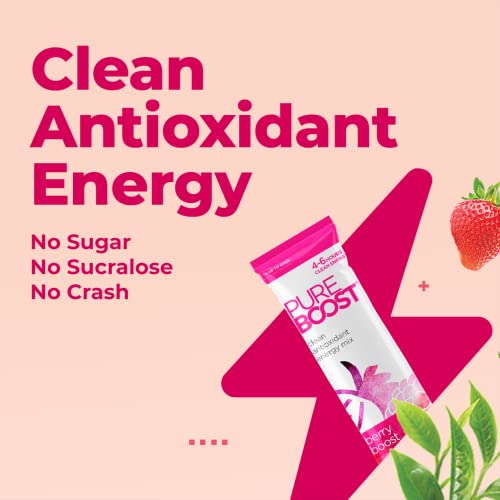 Pureboost PBEN-30PK-FRT Clean Energy Drink Mix + Immune System Support. Sugar-Free Energy With B12, Multivitamins, Antioxidants thumb #1
