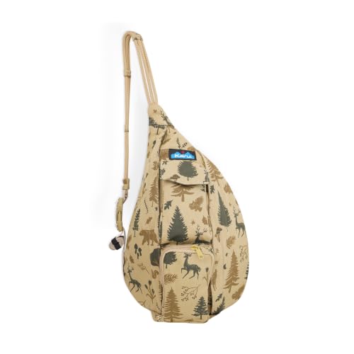 Image of KAVU Mini Rope Bag, Cotton Canvas Crossbody Sling for Travel