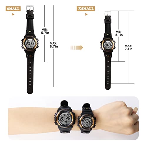 Image of Kids Watch,Boys Watch for 3-15 Year Old Boys,Digital Sport Outdoor Multifunctional Chronograph LED 50 M Waterproof Alarm Calendar Analog Watch for Children with Silicone Band,Kids Gift