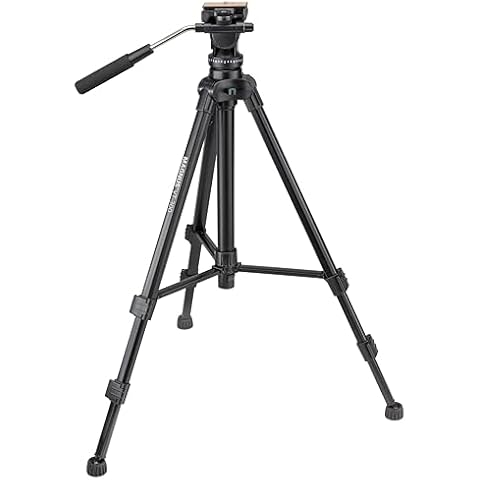 Magnus VT-300 Video Tripod with Fluid Head Cover