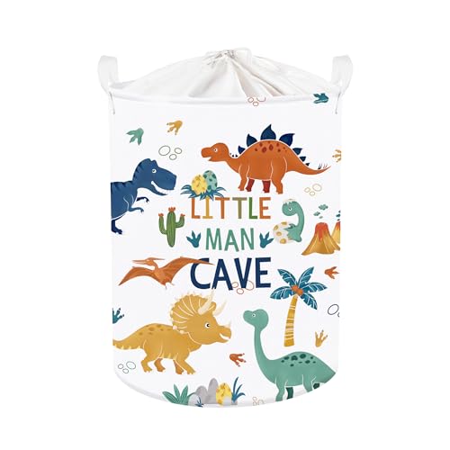 Clastyle 45L Boho Dinosaurier Ei Junge Mädchen Wäschekorb Tropischer Wald Spielzeug Kleidung Aufbewahrungskorb für Kinderzimmer, 36x45 cm